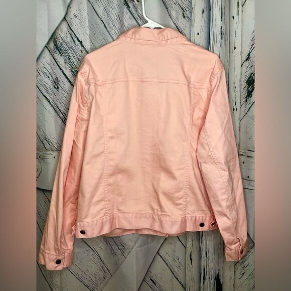 Women's Pink Denim Jacket - Picture 2 of 8